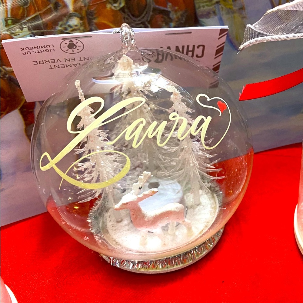 Custom Light-Up Name Christmas Tree Ornament